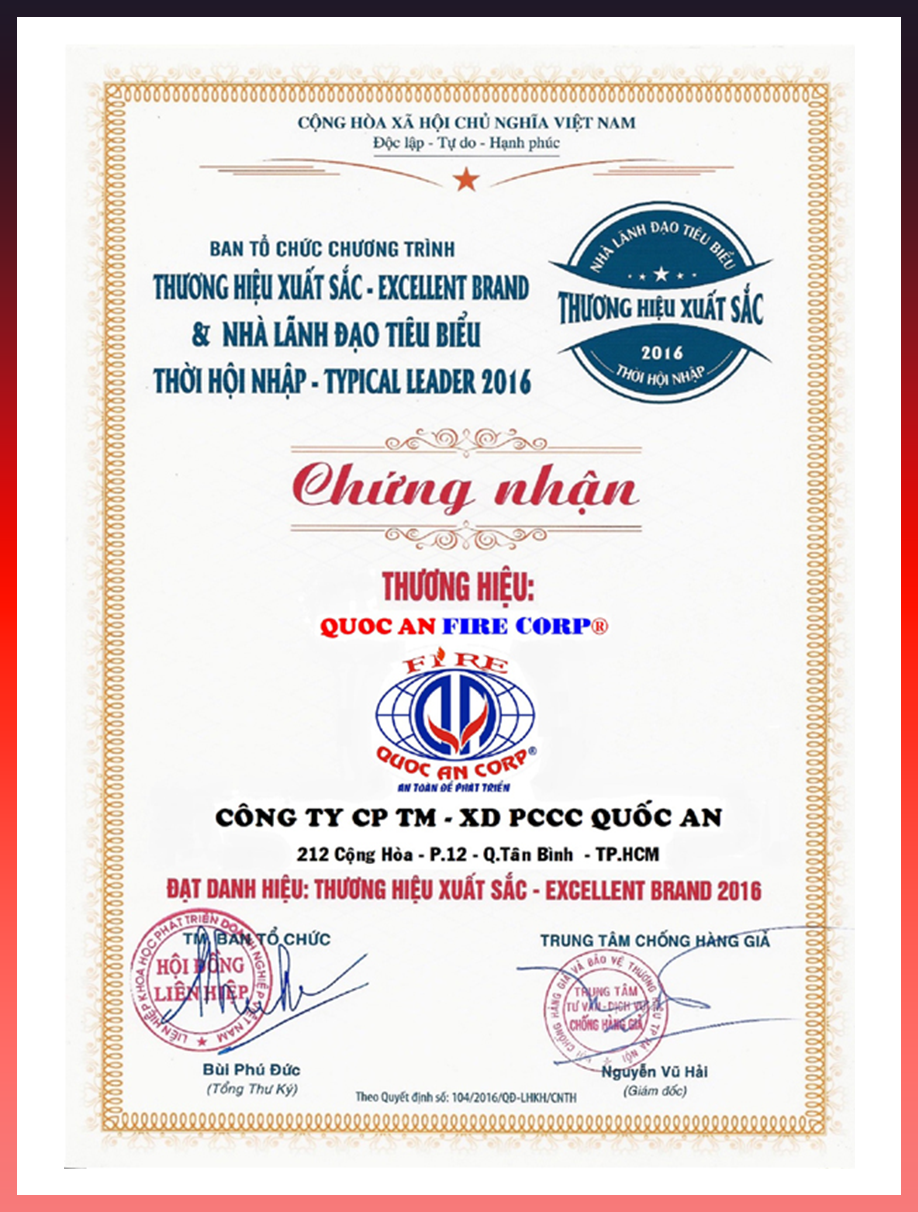 THƯƠNG HIỆU XUẤT SẮC